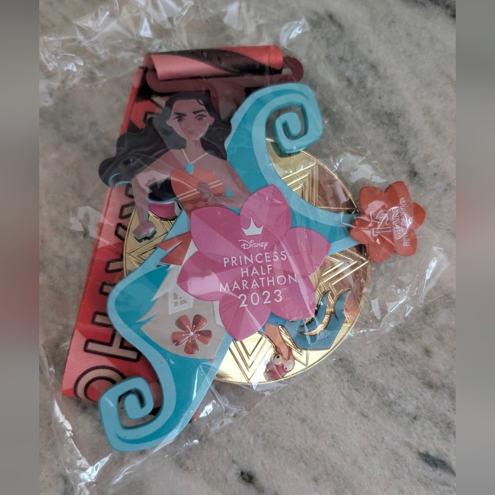 Disney Princess Moana Half Marathon Medal